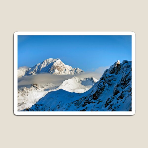 Mont Blanc Glacier Classic Fridge Magnet France Pretty Mountains Gift #16 