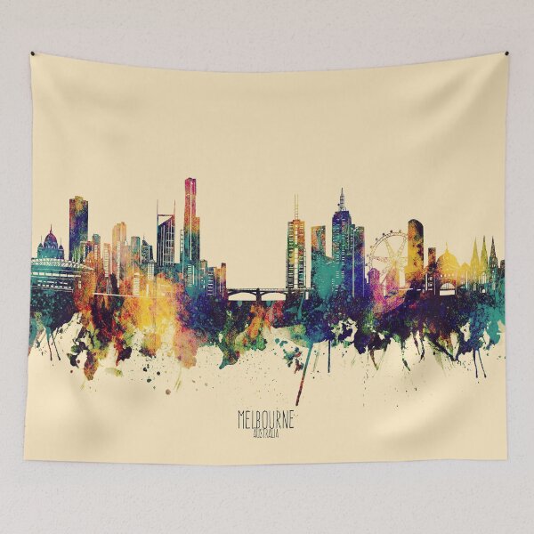 Item preview, melbourne skyline designed and sold by BekimART2.