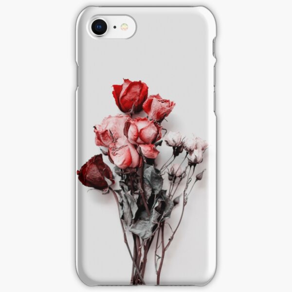 Dried Floral Bouquet on Light Background - Pink Minimal Aesthetics iPhone Snap Case
