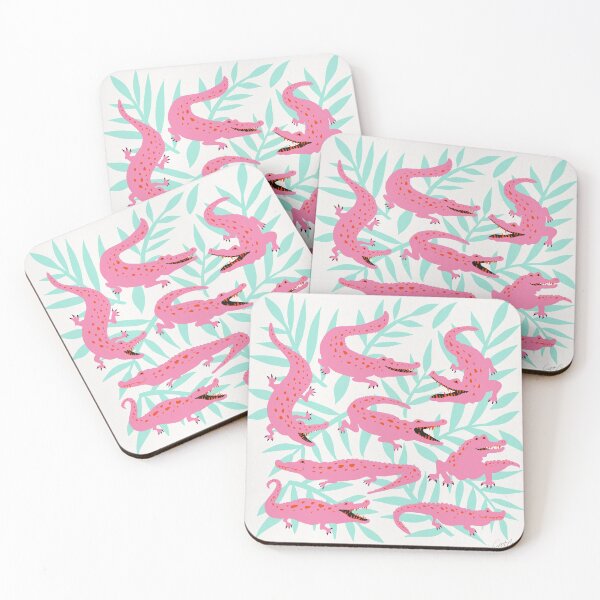 Item preview, Alligator Collection – Pink & Turquoise Palette designed and sold by Cat Coquillette.