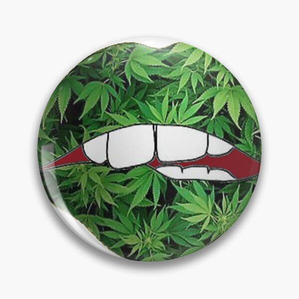 Item preview, big green ganja lips designed and sold by Marhewa.