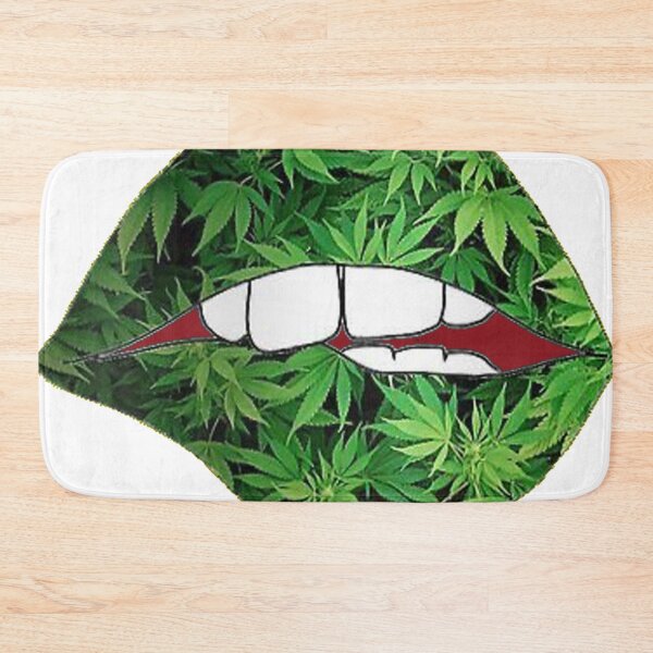Item preview, big green ganja lips designed and sold by Marhewa.
