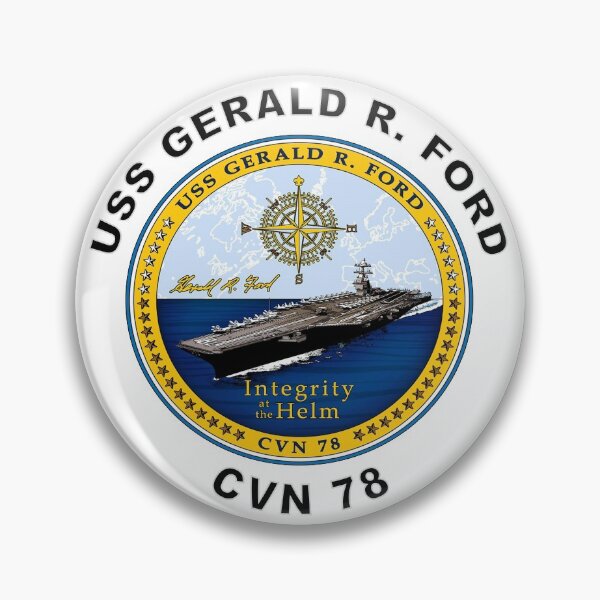 Item preview, USS Gerald R. Ford (CVN-78) Crest designed and sold by Nikki SpaceStuffPlus.