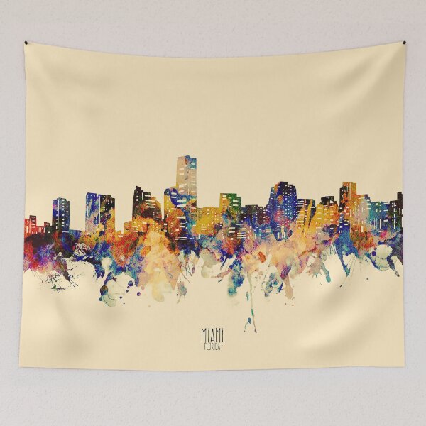 Item preview, miami skyline designed and sold by BekimART2.