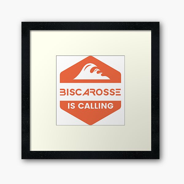 SOUVENIR DE BISCAROSSE - OCEAN ATLANTIQUE - FRANCE Impression encadrée