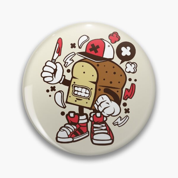 Item preview, Killer Bread Cartoon Character - Fun T-shirt for people who like things a little crazy! designed and sold by Nickelparis.