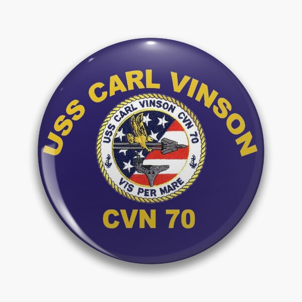 Item preview, USS Carl Vinson (CVN-70) Crest for Dark Colors designed and sold by Nikki SpaceStuffPlus.