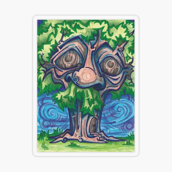 Einstein Tree Transparent Sticker