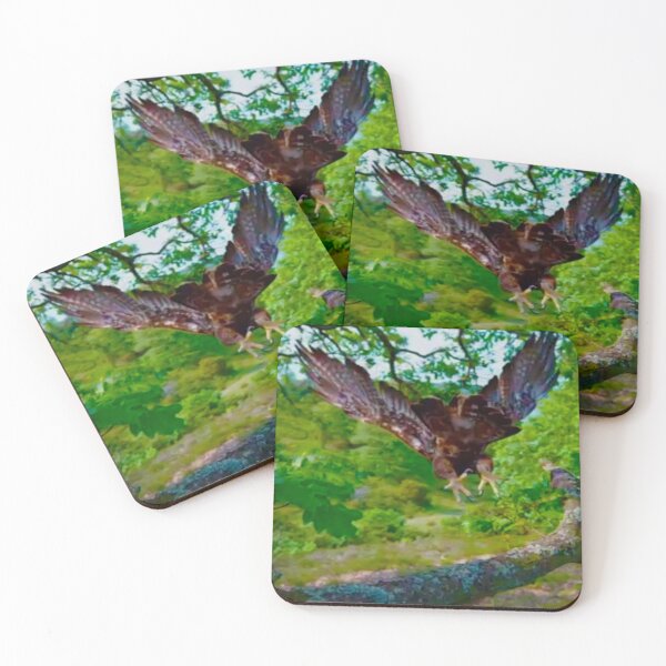 Item preview, Beautiful falcon taking off a tree designed and sold by Bruno Beach.
