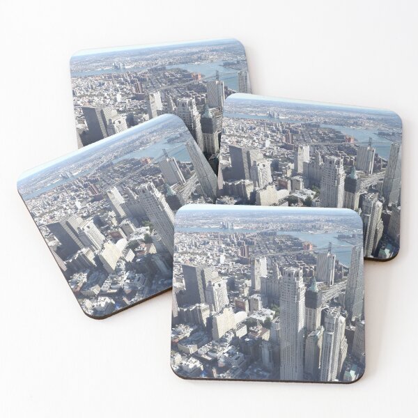 Item preview, Aerial View, Skyscrapers, East River, Lower Manhattan, New York City designed and sold by lenspiro.