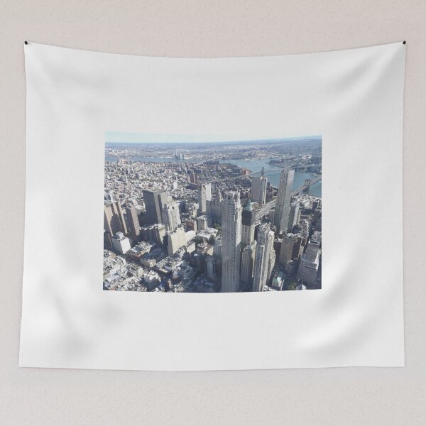 Item preview, Aerial View, Skyscrapers, East River, Lower Manhattan, New York City designed and sold by lenspiro.