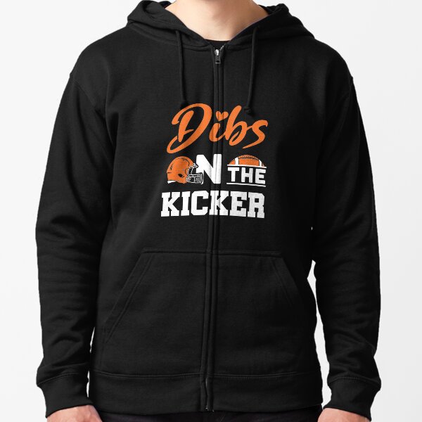 Dibs on the Kicker Football Girlfriend Zipped Hoodie