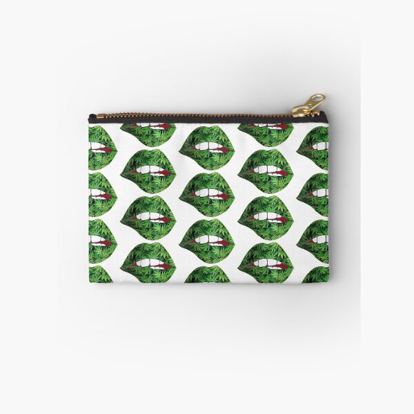 Item preview, small green ganja lips designed and sold by Marhewa.