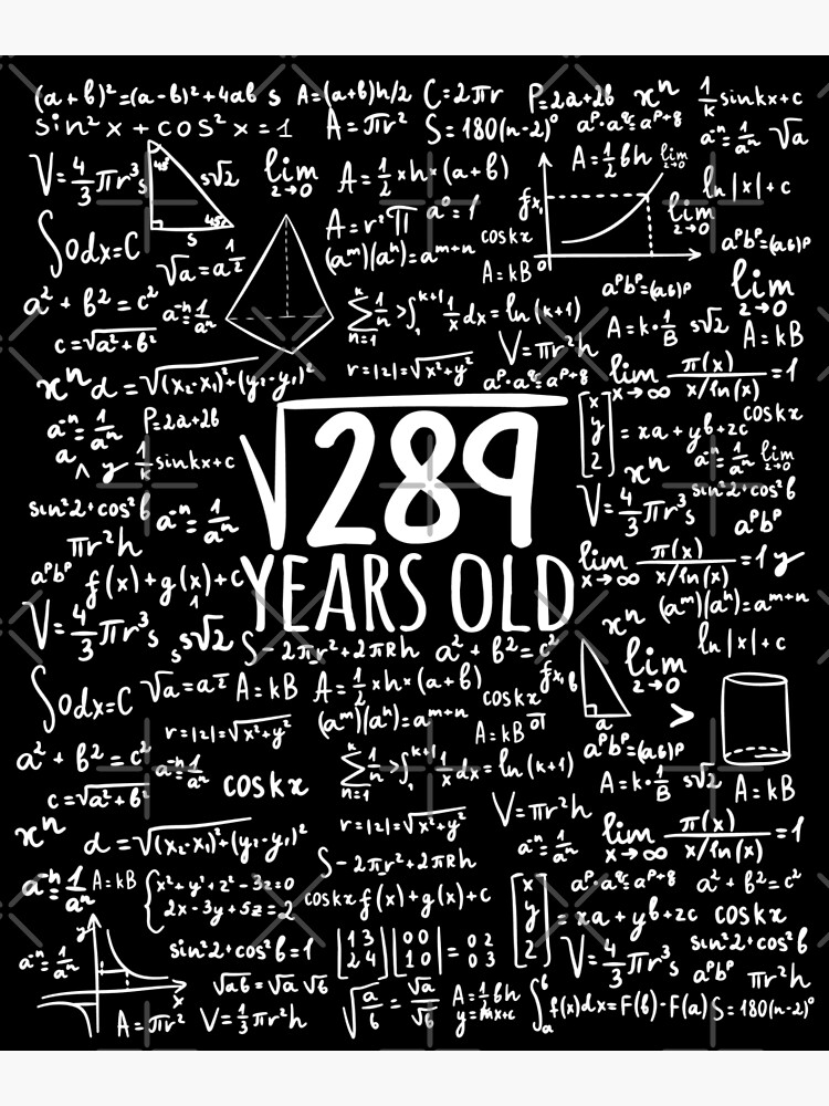 Square Root Of 2 17th Birthday 17 Year Old Gifts Math ay T Shirt Greeting Card By Cookiesdesigns Redbubble