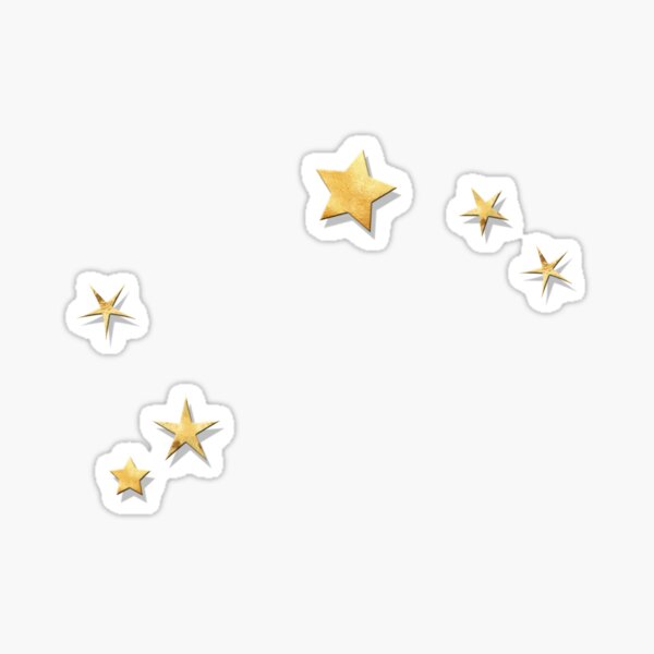 Aries Golden Stars Constellation Sticker