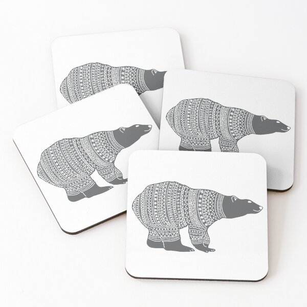 Item preview, Polar bear in a winter wooly jumper Christmas design designed and sold by Latch Farm  Studios.