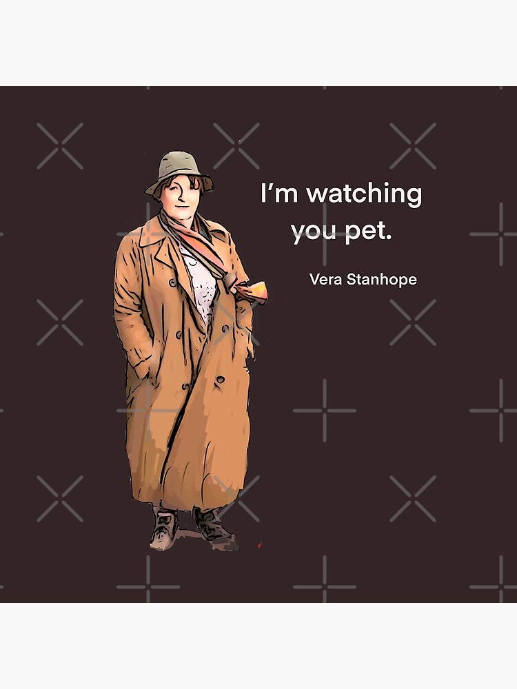 Thumbnail 2 of 2, Tote Bag, DCI Vera Stanhope: I'm watching you pet. designed and sold by Luxetluminos.