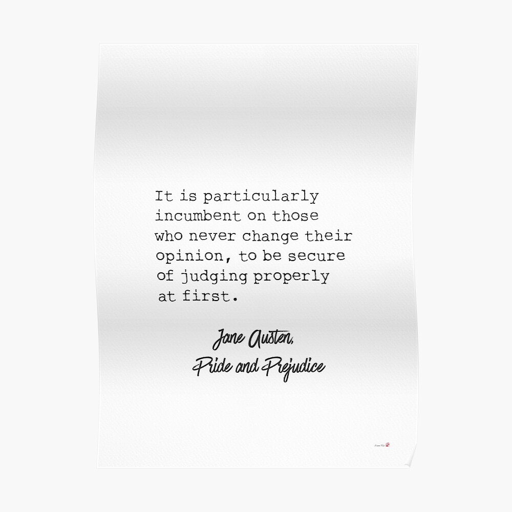 Sticker Orgueil Et Prejuges Jane Austen Citation 5 Par Arimila Redbubble