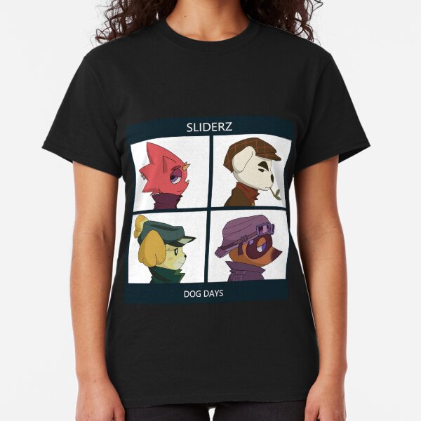 Gorillaz Animal Crossing Dog Days Camiseta clásica