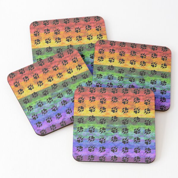 Item preview, Pawprints Rainbow Spectrum designed and sold by TigerTorreArt.