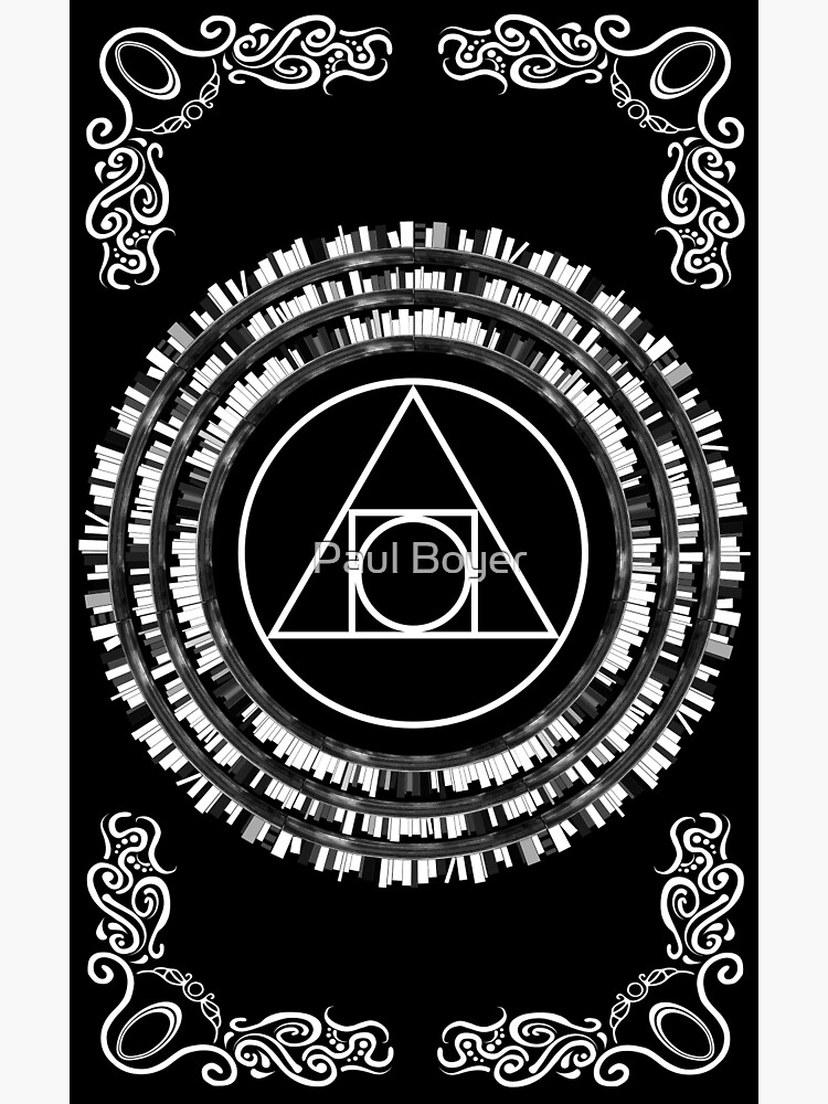 Póster «La piedra filosofal símbolo de la alquimia (diseño de estantería)» de SigilSorcery