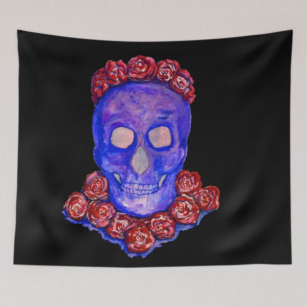 Item preview, Skull and Roses (large, untiled design) designed and sold by WaterGardens.