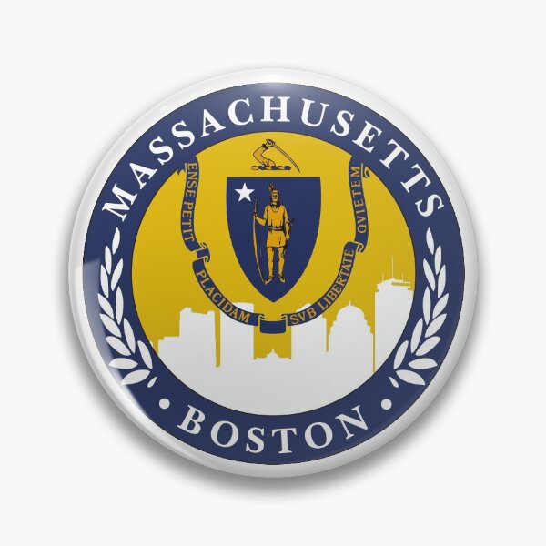 Boston Massachusetts Pins And Buttons Redbubble