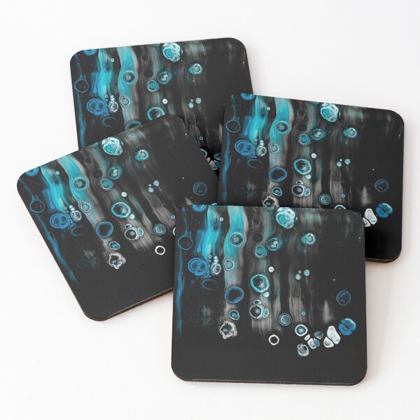 Item preview, Cayendo - Pintura azul abstracta designed and sold by AnastasiaDesign.