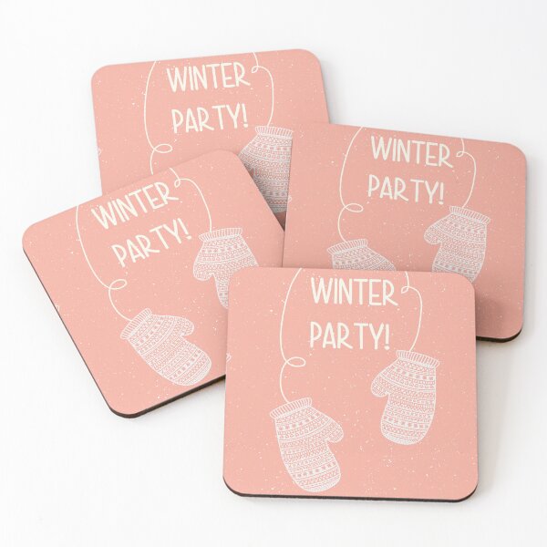 Item preview, Winter party pair of mittens gloves design designed and sold by Latch Farm  Studios.