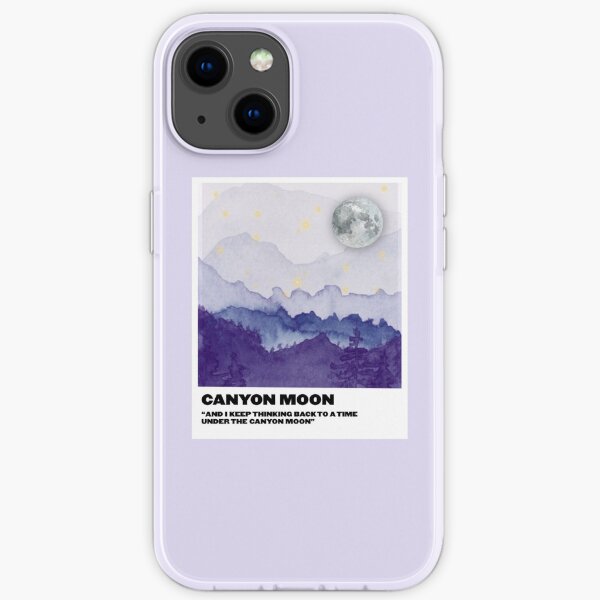Polaroid lune canyon Coque souple iPhone