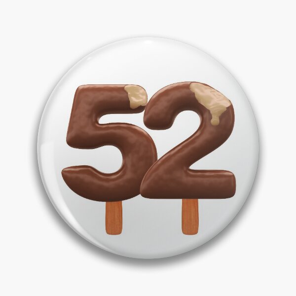 Item preview, 52 Ice Cream Fifty Two Number 3d Chocolate designed and sold by HelloFromAja.