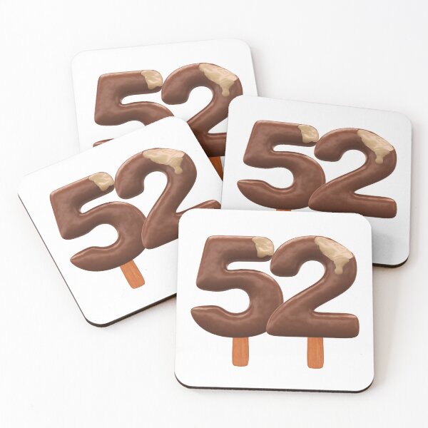 Item preview, 52 Ice Cream Fifty Two Number 3d Chocolate designed and sold by HelloFromAja.