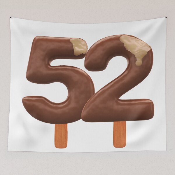 Item preview, 52 Ice Cream Fifty Two Number 3d Chocolate designed and sold by HelloFromAja.