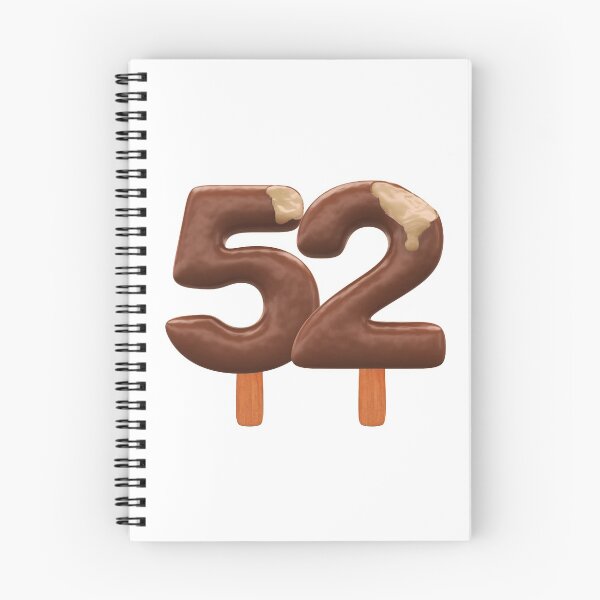 Item preview, 52 Ice Cream Fifty Two Number 3d Chocolate designed and sold by HelloFromAja.