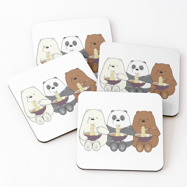 We Bare Bears Coasters (Set of 4)
