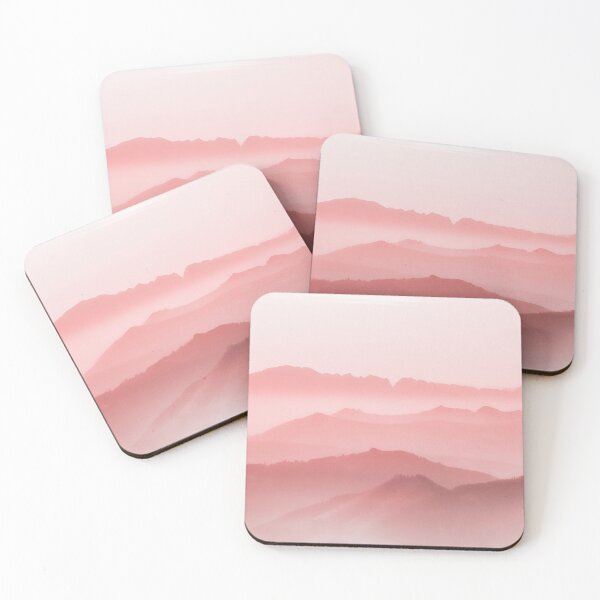 Item preview, Pink Foggy Mountain designed and sold by AnastasiaDesign.
