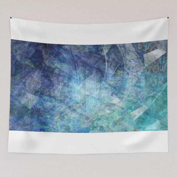 Item preview, Geometric Blue Glass with Digital Data Particle Flow designed and sold by IncrediVFX.