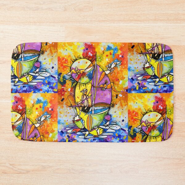 Item preview, Conversation With The Bird, 1262B, 4' x 6', Acrylic on canvas, ArtGuru, Print designed and sold by Art Guru.