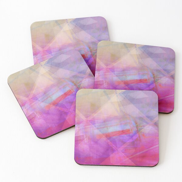 Item preview, Pastel Pink and Orange Abstract Shifting Geometry designed and sold by IncrediVFX.