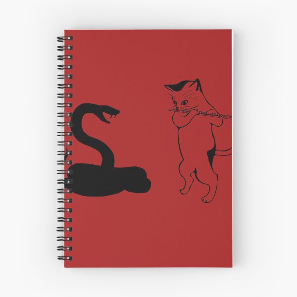 Item preview, Snake and cat with a flute designed and sold by Imutobi.