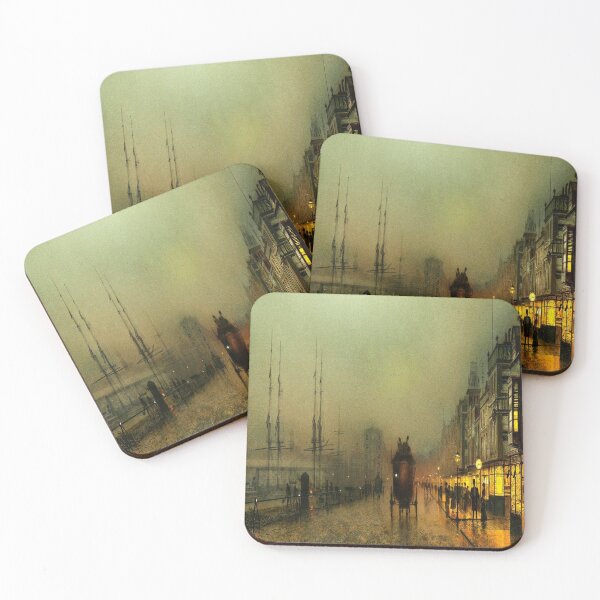 Item preview, Saturday night, on the clyde at Glasgow-John Atkinson Grimshaw designed and sold by LexBauer.