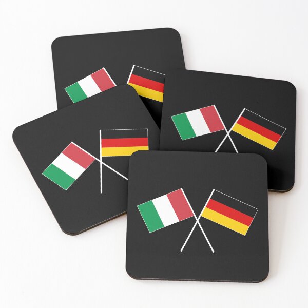 Item preview, Italy Germany crossed flag flag designed and sold by GeogDesigns.