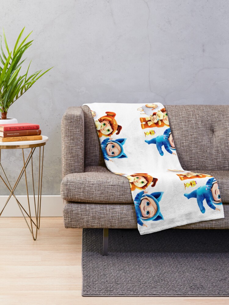 Alternate view of Ava and Dave baby Throw Blanket