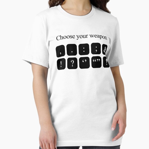 Item preview, Choose Your Weapon - Punctuation designed and sold by jezkemp.