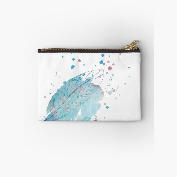 Item preview, Shamanic feather with watercolor designed and sold by Barbara Baumann Illustration.