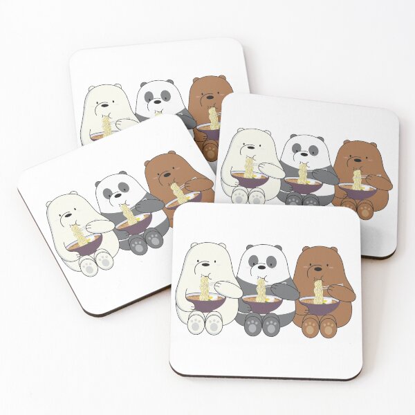 We Bare Bears Coasters (Set of 4)