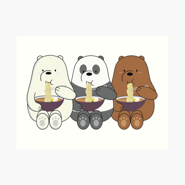 We Bare Bears Art Print