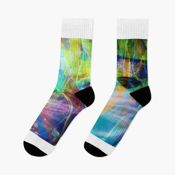 Item preview, Wavy Colorful Abstract Art Painting designed and sold by IncrediVFX.