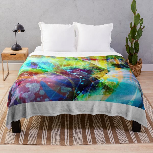 Item preview, Wavy Colorful Abstract Art Painting designed and sold by IncrediVFX.