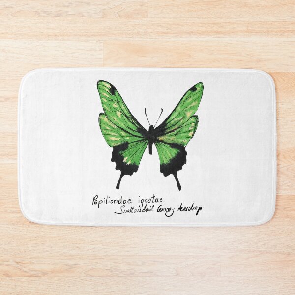 Item preview, Green butterfly Papilionidae designed and sold by Barbara Baumann Illustration.